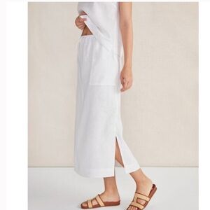 Haven Well Within Linen Skirt Plus Size XXL NWT $108 White